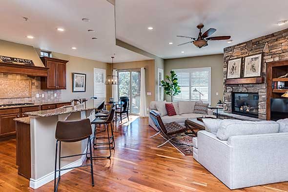 Before 4302 Chateau Ridge Great Room and Kitchen