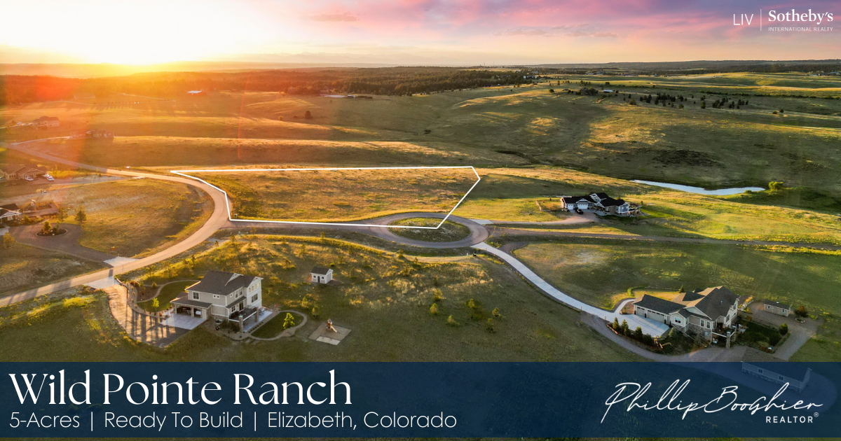 Wild Pointe Ranch 5-acre lot in Elizabeth, Colorado, located in a serene subdivision with open views and ready for building.