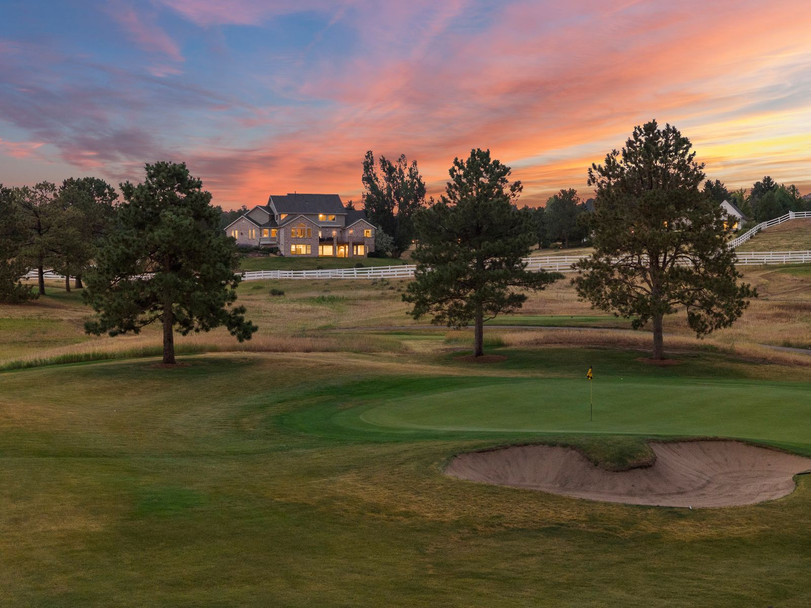Home on 2.5 acres backing to the golf course at 5969 Colorow Court, The Pinery, Parker